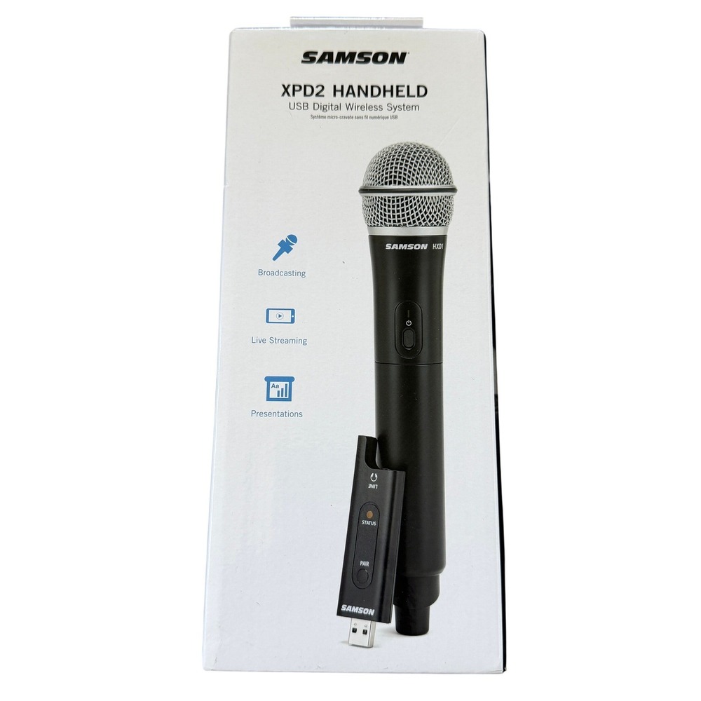 Samson XPD2 Handheld USB Digital Wireless Microphone System HXD1 RXD2 Black